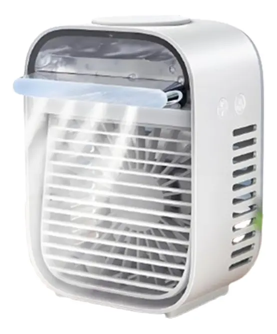 Ventilador Enfriador De Escritorio Usb Con Luz Led