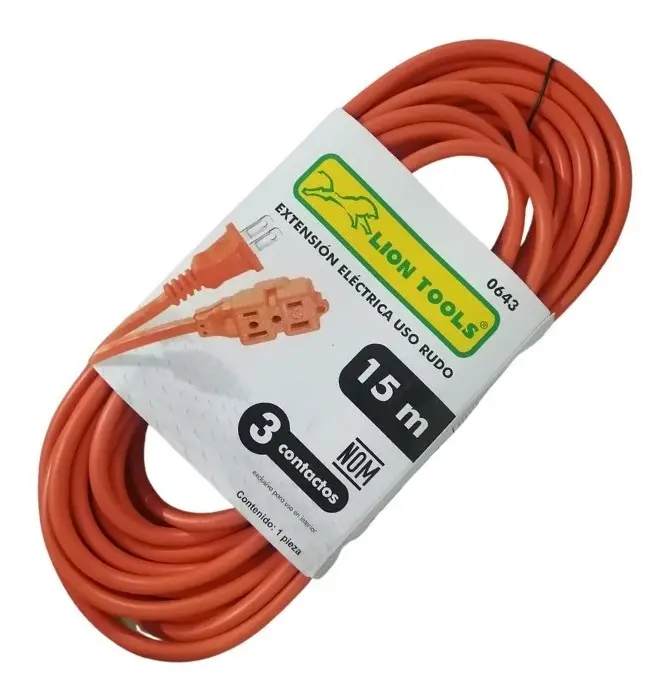 Extensión Eléctrica Uso Rudo Cal.16 Varias Medidas