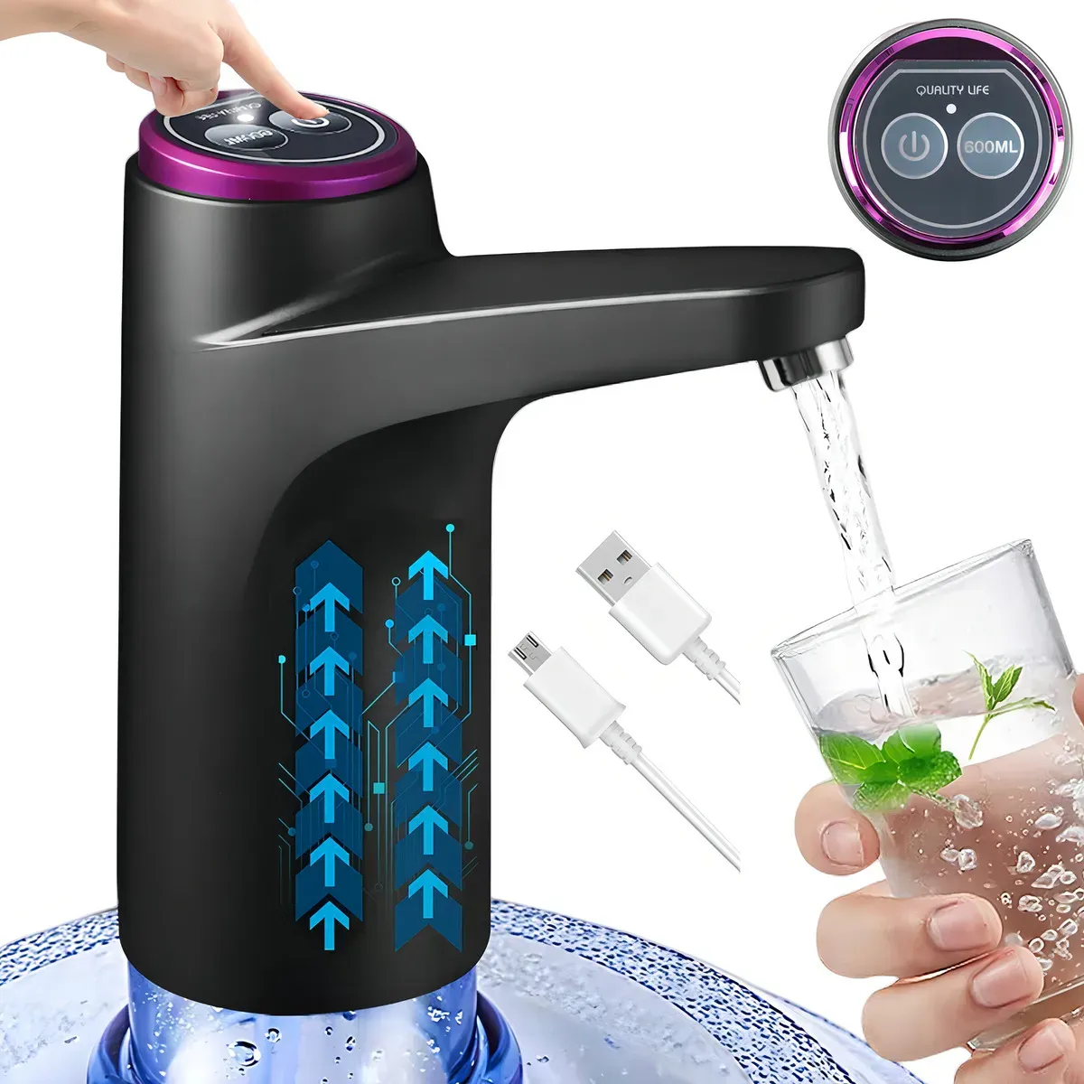 Dispensador Automático De Agua Botón One Touch