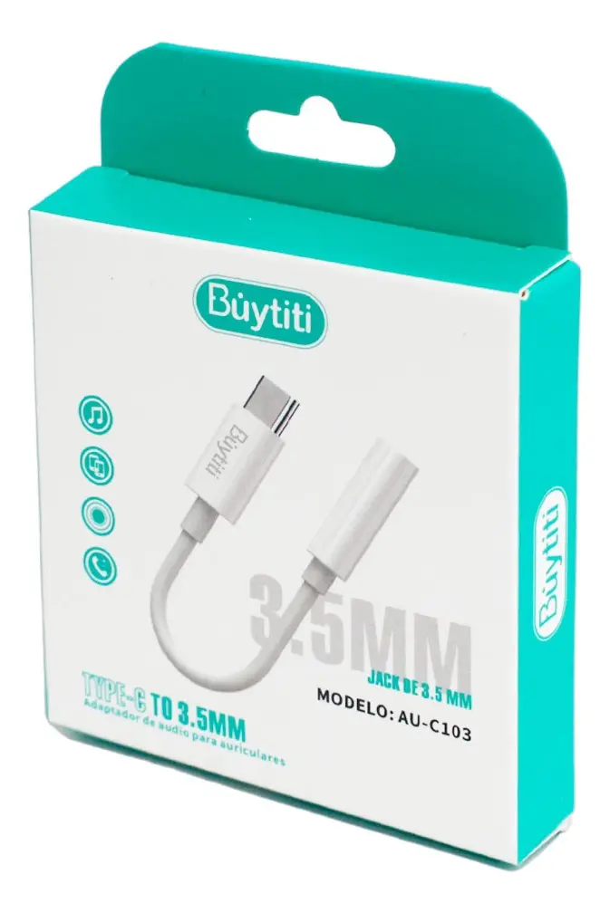 Adaptador Para Audio Tipo C A Plug 3.5mm
