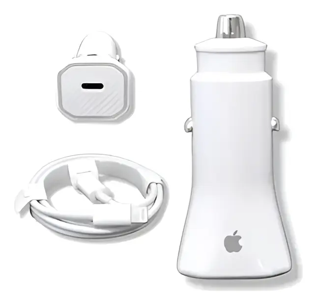 Cargador De Auto Para Celular Iphone Con Cable Lightning 20w