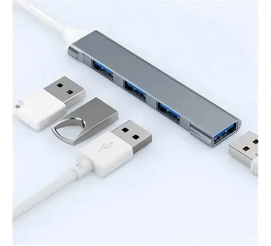 Hub USB adaptador multipuerto delgado de 4 puertos usb 3.0